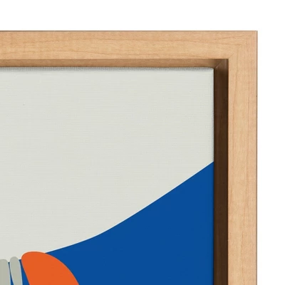 18" X 24" Sylvie Little Sloth Framed Canvas Wall Art By Rachel Lee Natural - Kate And Laurel - Image 2