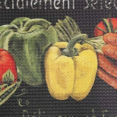 Les Legumes 20" X 36" Oil & Stain Resistant Anti-Fatigue Kitchen Floor Mat - Image 3