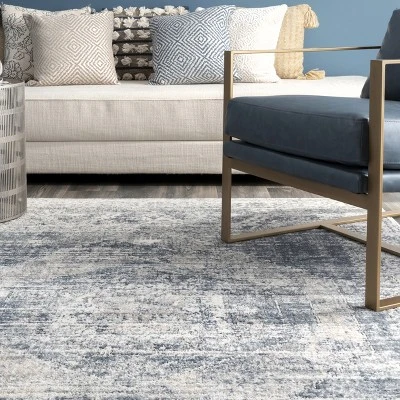 NuLOOM Jayla Barbed Iris Medallion Area Rug - Image 7