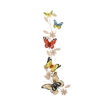 Metal Butterfly Indoor Outdoor Wall Decor - Olivia & May - Image 2