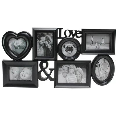 Northlight 26.5" Black Multi-Sized "Love &" Collage Photo Picture Frame Wall Decoration - Image 2