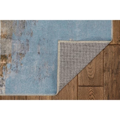Washable Kyler Rug Beige/Blue - Linon - Image 2
