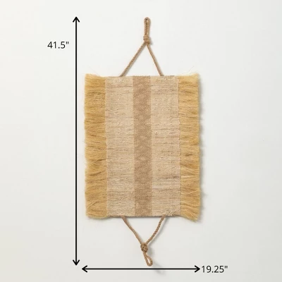 Sullivans Rattan Woven Fiber Wall Decor 41.5"H Brown - Image 4