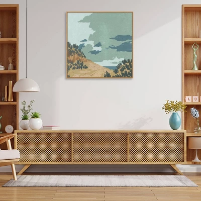 30" X 30" Hidden Dune II By Jacob Green Framed Canvas Wall Art Print - Amanti Art - Image 3