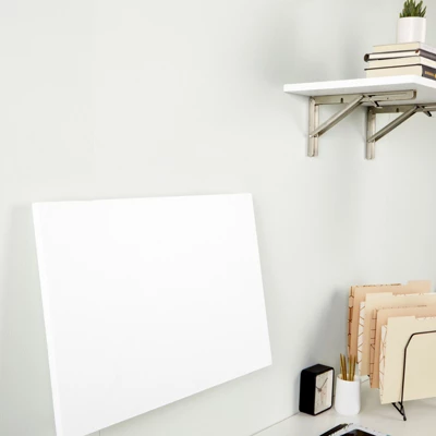 Built Industrial 2 Pack Folding L Wall Shelf Bracket, 12 Inch Collapsible Hardware With Locking Hinge For Garage Shelves, Holds 120lbs - Image 3