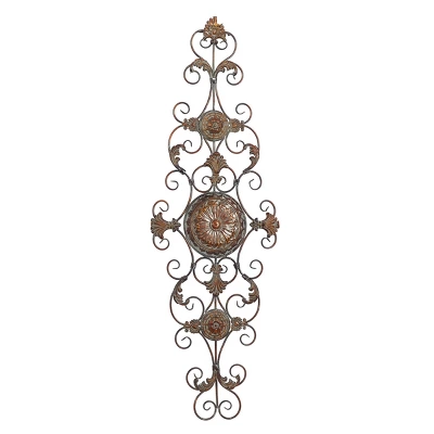 Rustic Metal Ornamental Wall Decor Dark Brown - Olivia & May - Image 6