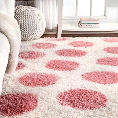 NuLOOM Alexa Polka Dot Shag Area Rug - Image 3