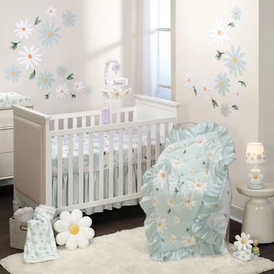 Lambs & Ivy Sweet Daisy White Floral Musical Baby Crib Mobile Soother Toy - Image 6