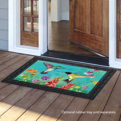 Briarwood Lane Hummingbird Greeting Spring Doormat Floral Indoor Outdoor 30" X 18" - Image 2
