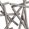 Metal Geometric Overlapping Lines Wall Decor Silver - CosmoLiving By Cosmopolitan