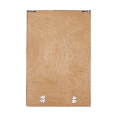 Wood Sign Ocean Wall Decor With Knotted Ropes Blue - Olivia & May - Image 4