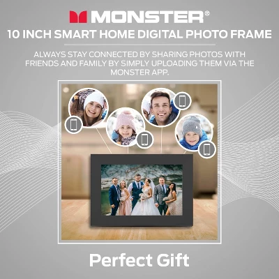 Monster Smart Home 16 GB Digital Photo Frame, High Definition 1280p Smart Picture Frame-10 Inch - Image 4