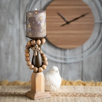 Sullivans Rattan Woven Fiber Wall Decor 41.5"H Brown - Image 3