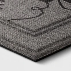 1'6"x2'6" "Be Our Guest" Mat Gray - Apache Mills