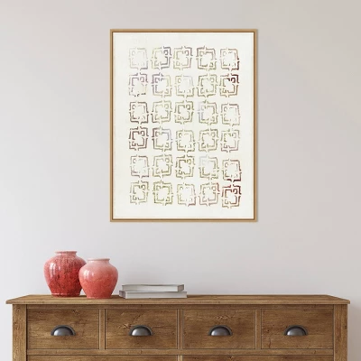 22" X 30" Dreamy Geo III By Aimee Wilson Framed Canvas Wall Art Light Brown - Amanti Art - Image 7