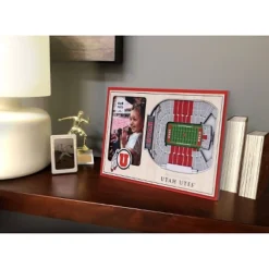 4" X 6" NCAA Utah Utes 3D StadiumViews Picture Frame