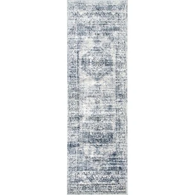 NuLOOM Jayla Barbed Iris Medallion Area Rug - Image 10