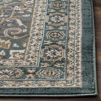 2'3"x12' Medallion Loomed Runner Rug Teal/Gray - Safavieh - Image 2