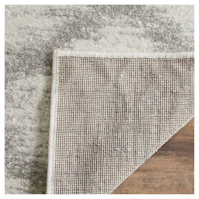 Ivory/Silver Geometric Loomed Accent Rug - (3'x5') - Safavieh - Image 2