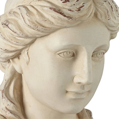 Kensington Hill Classic Greek 17 1/2" High Antique White Bust Sculpture - Image 2