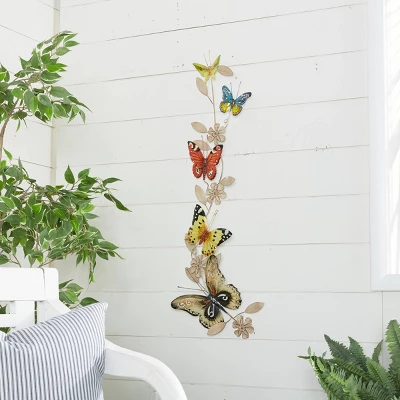Metal Butterfly Indoor Outdoor Wall Decor - Olivia & May - Image 4