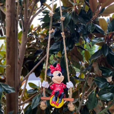 Disney 24" Minnie Mouse Swing-n-Ring Resin/Stone Statue - Image 4