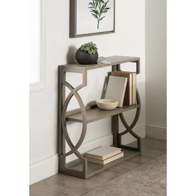 25" X 28" Raines Wood Decorative Wall Shelf Gray - Kate & Laurel All Things Decor - Image 7