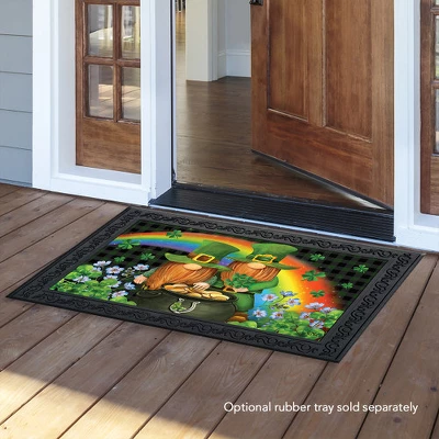 Irish Gnomes St. Patrick's Day Doormat Indoor Outdoor 30" X 18" Briarwood Lane - Image 2