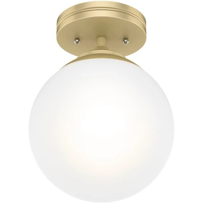 1-Light Hepburn Semi-Pendant Brass - Hunter Fan - Image 2