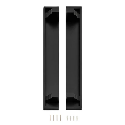 24" Set Of 2 Floating Wall Decor Display Ledge Shelves Black - Danya B. - Image 9