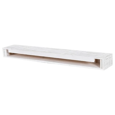 Country Living Hatteras Floating Farmhouse Mantel Shelf In Whitewash - Image 5