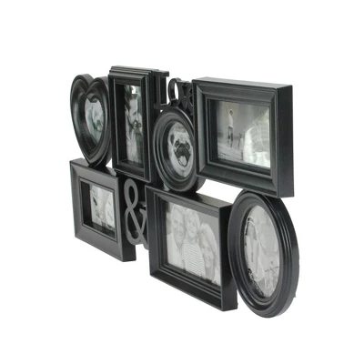 Northlight 26.5" Black Multi-Sized "Love &" Collage Photo Picture Frame Wall Decoration