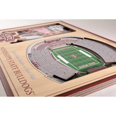 4" X 6" NCAA Mississippi State Bulldogs 3D StadiumViews Picture Frame - Image 2