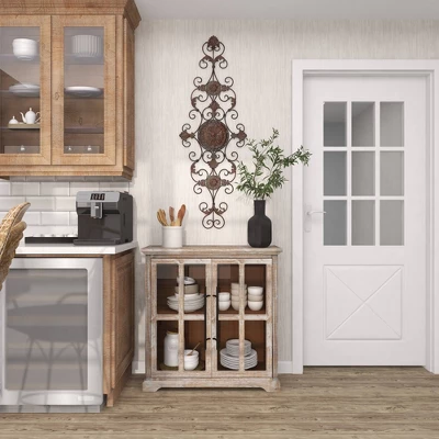 Rustic Metal Ornamental Wall Decor Dark Brown - Olivia & May - Image 13