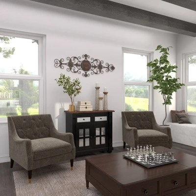 Rustic Metal Ornamental Wall Decor Dark Brown - Olivia & May - Image 14