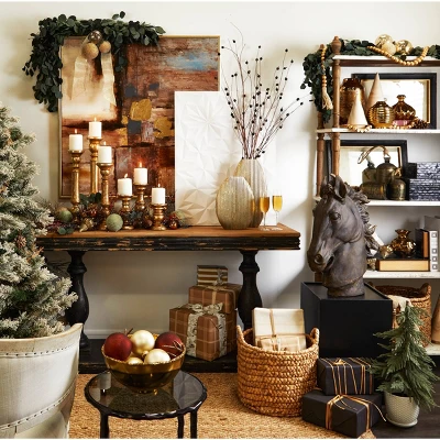 32" X 24" Wood Geometric Carved Wall Decor White - CosmoLiving By Cosmopolitan - Image 6