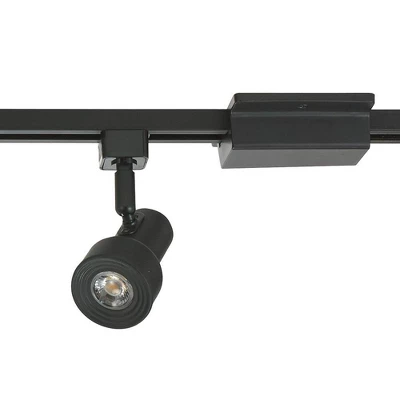 6.5" LED 3-Light Step Linear Track Pendant Black - Cresswell Lighting - Image 2