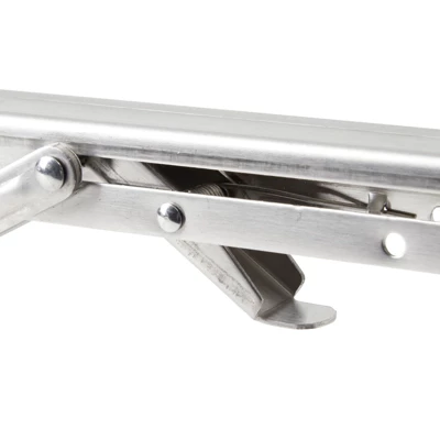 Built Industrial 2 Pack Folding L Wall Shelf Bracket, 12 Inch Collapsible Hardware With Locking Hinge For Garage Shelves, Holds 120lbs - Image 6