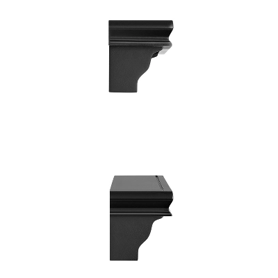 24" Set Of 2 Floating Wall Decor Display Ledge Shelves Black - Danya B. - Image 8