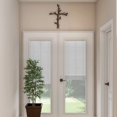 Metal Wall Cross With Decorative Intertwined Vine Design- Rustic Handcrafted Religious Art For Decor In Living Room, Bedroom, More By Hastings Home - Image 3