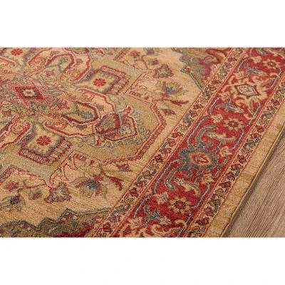 3'11"x5'7" Medallion Accent Rug Beige - Momeni - Image 4