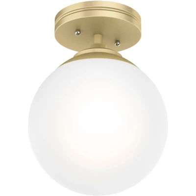 1-Light Hepburn Semi-Pendant Brass - Hunter Fan - Image 3