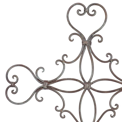 Metal Cross Scroll Wall Decor Black - Olivia & May - Image 5