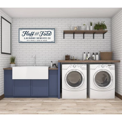 14.75" X 36.75" Metal Wall Décor White -Storied Home