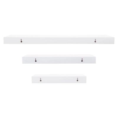 3pc Decorative Wall Ledge Shelf Set White - Nexxt