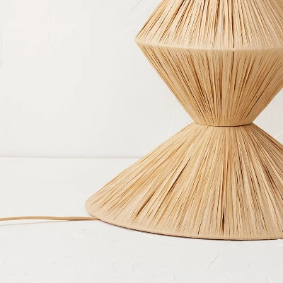 Faux Raffia Floor Lamp Brown (Includes LED Light Bulb) - Opalhouse⢠Designed With Jungalow - Image 4