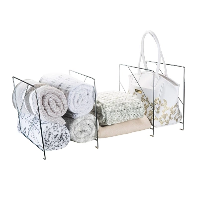 Organize It All 2 Set Shelf Dividers Chrome - Image 7