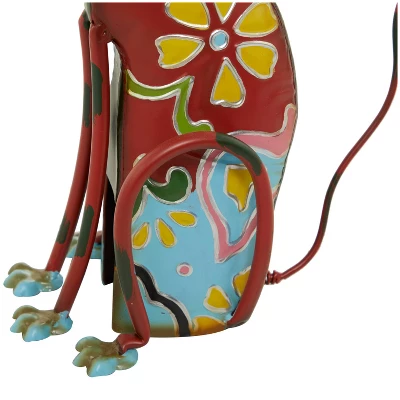 Metal Eclectic Dog Garden Sculpture - Olivia & May - Image 2