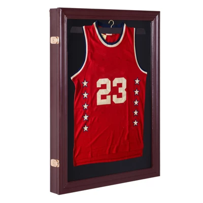 HOMCOM 35β X 26β UV-Resistant Sports Jersey Frame Display Case - Cherry Brown - Image 3
