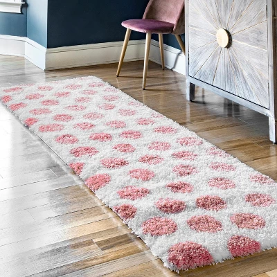 NuLOOM Alexa Polka Dot Shag Area Rug - Image 5